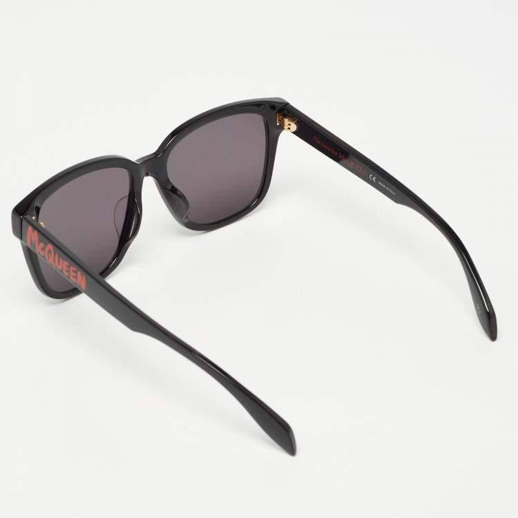 Pre Owned Alexander McQueen Black AM0331SK Square Sunglasses