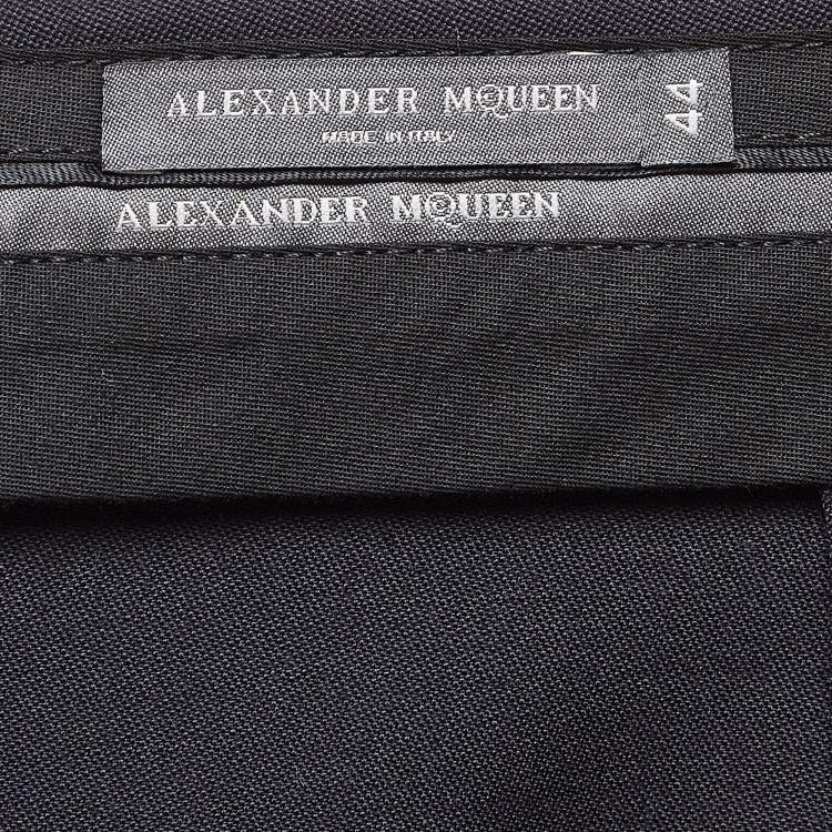 Pre Owned Alexander McQueen Navy Blue Trousers M