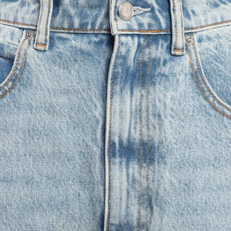 Pre Owned Alexander Wang Light Blue Denim Wide Leg  Jeans M Waist 29"