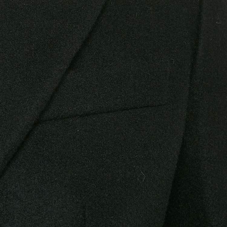 Pre Owned Alexander McQueen Black Wool Single Breasted Tailcoat S