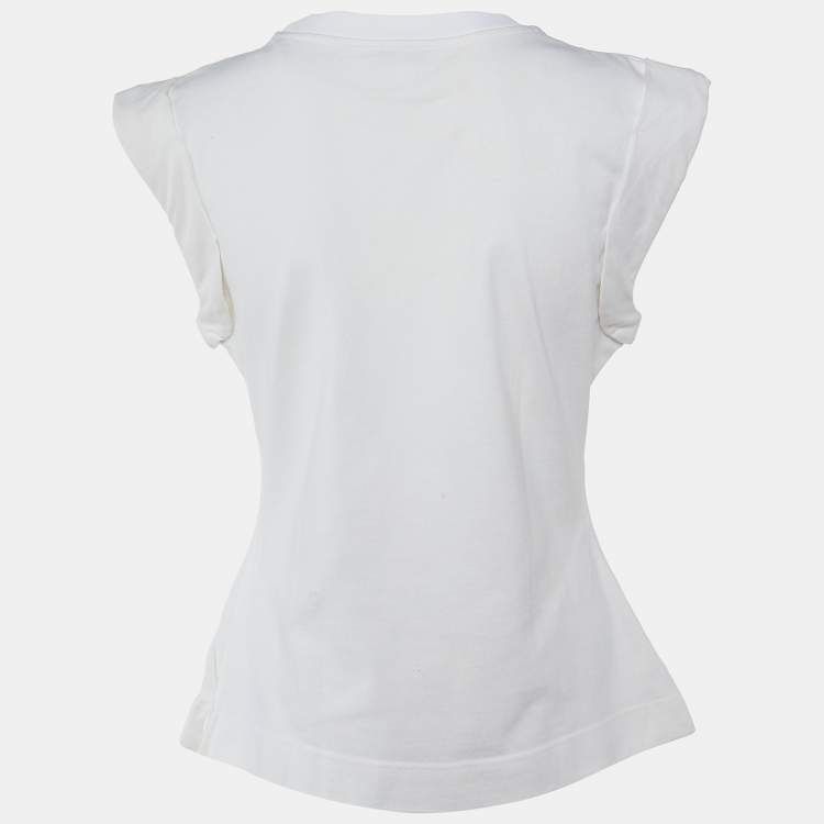 Pre Owned Alexander McQueen White Cotton Crew Neck T-Shirt M 