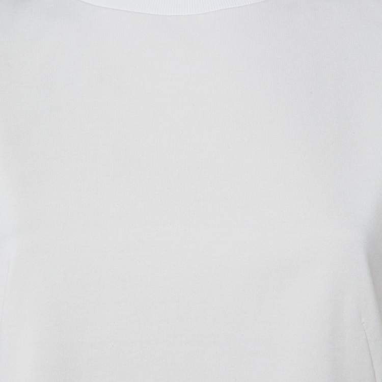 Pre Owned Alexander McQueen White Cotton Crew Neck T-Shirt M 