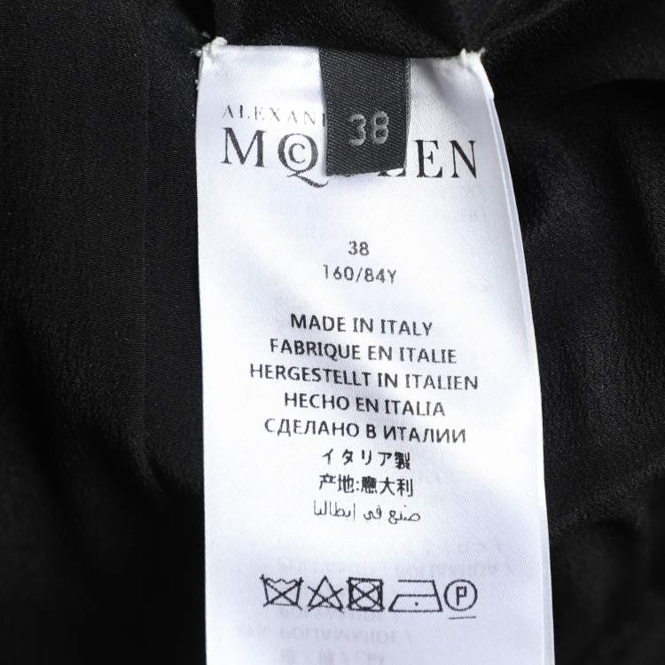 Pre Owned Alexander McQueen Multicolor Tweed Wishing Tree Dress S