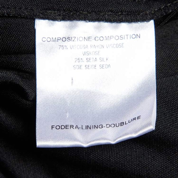 Pre Owned Alexander McQueen Black Jersey Harem Pants S