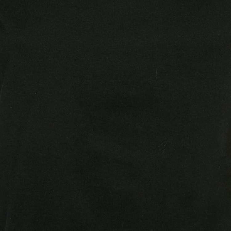Pre Owned Alexander McQueen Black Cotton Cold Shoulder Gathered Sleeve Top S