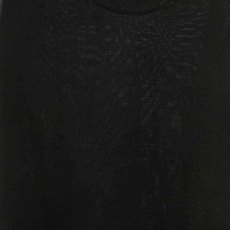 Pre Owned Alexander McQueen Black Wool Sleeveless Sweater M