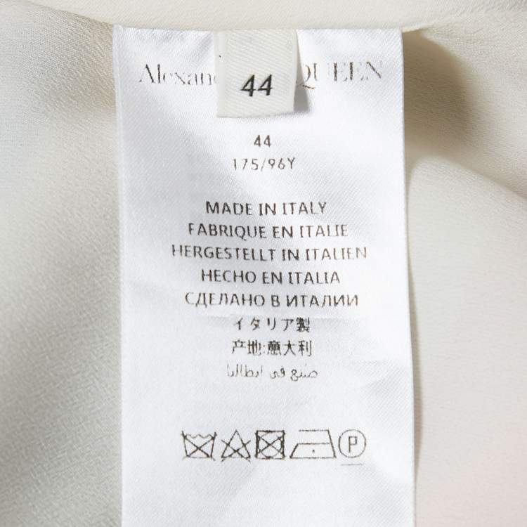 Pre Owned Alexander McQueen Pink Printed Silk Flared Hem Short Dress M