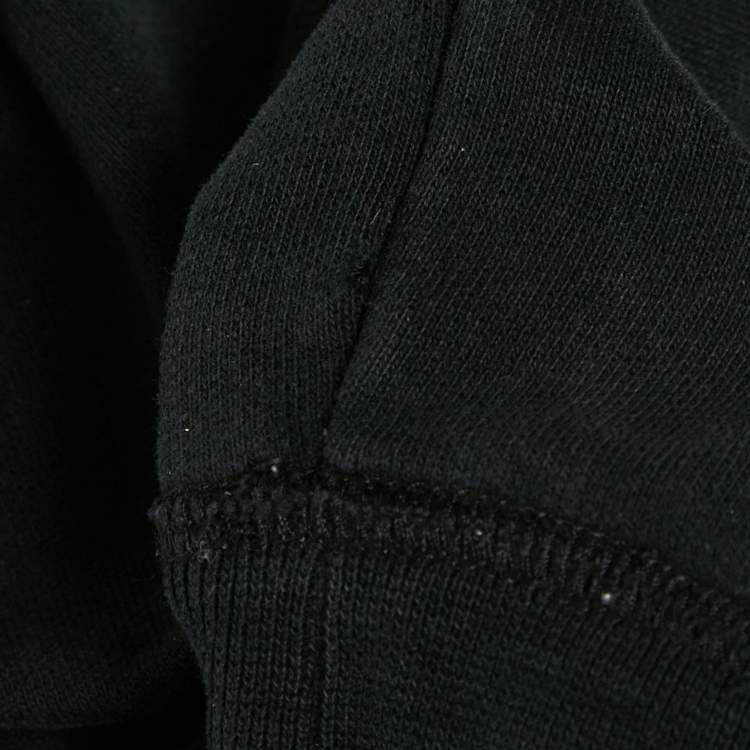 Pre Owned Alexander McQueen Black Embroidered Cotton Crewneck Sweatshirt M