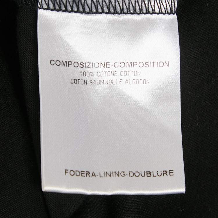 Pre Owned Alexander McQueen Black Skull Print Jersey T-shirt XL