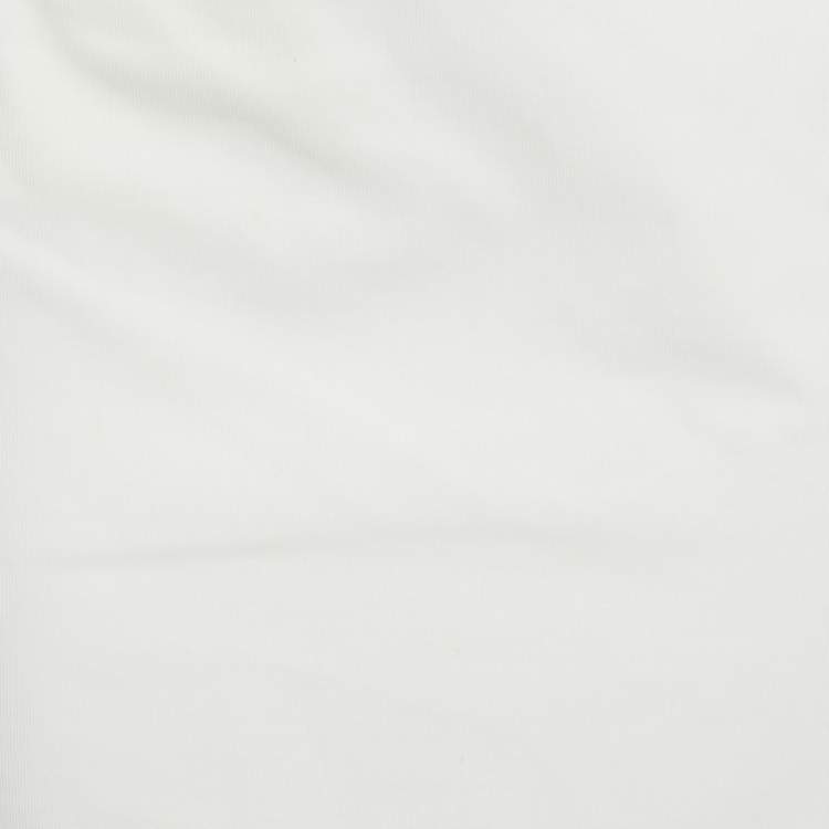 Pre Owned Alexander McQueen White Cotton Midi Skirt M