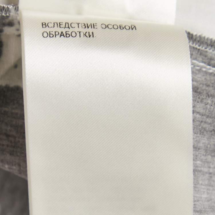 Pre Owned Alexander McQueen Black/White Abstract Print Cotton Pleated Short Skirt M