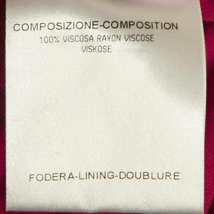 مملوكة مسبقًا Alexander McQueen Pink Crepe Cowl Neck Sheer Top M