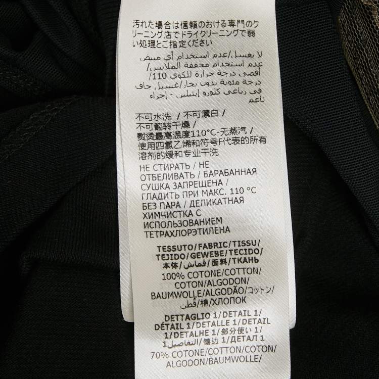 Pre Owned Alexander McQueen Black Cotton Layered Corset T-Shirt S