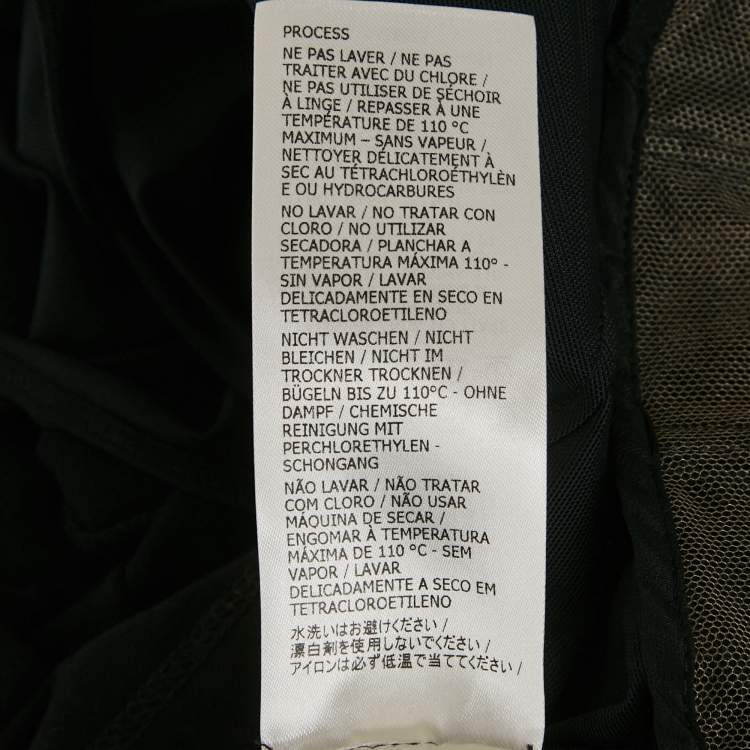 Pre Owned Alexander McQueen Black Cotton Layered Corset T-Shirt S