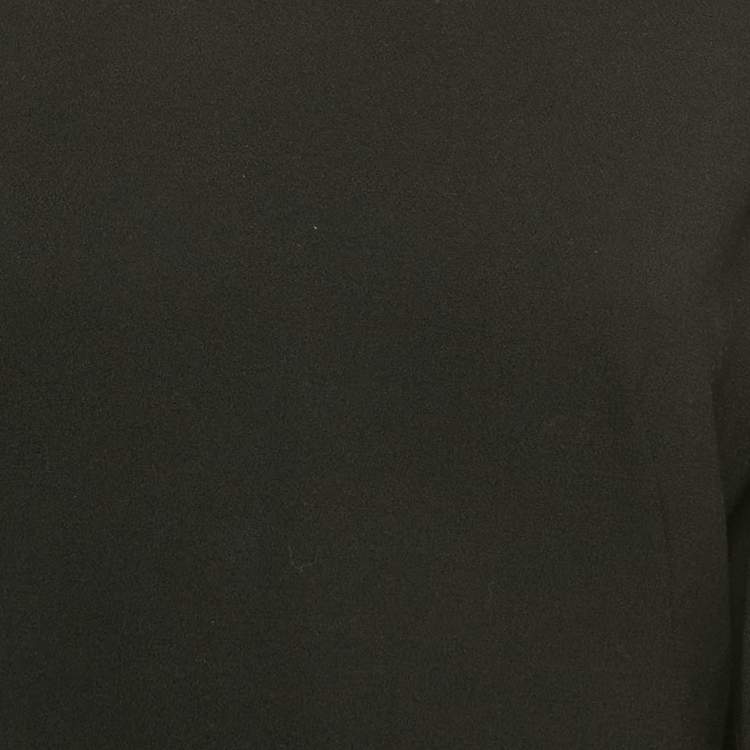 مملوكة مسبقًا Alexander McQueen Black Wool Crepe Puff Sleeve Mini Dress M