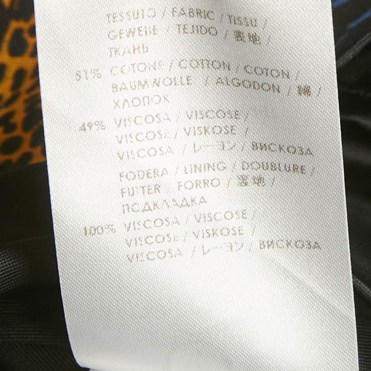 Pre Owned Alexander McQueen Multicolor Printed Cotton Blend Mini Dress S