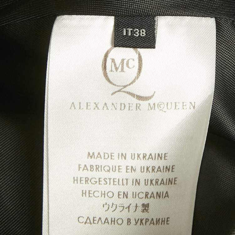 Pre Owned Alexander McQueen Multicolor Printed Cotton Blend Mini Dress S