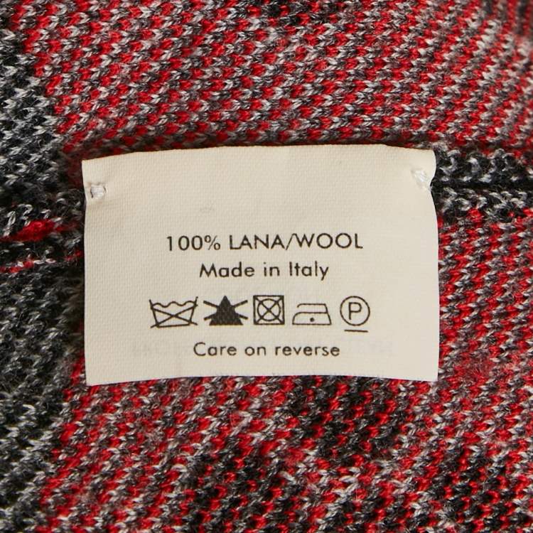 Pre Owned Alexander McQueen Black/Multicolor Jacquard Wool Knit Bodycon Dress XS