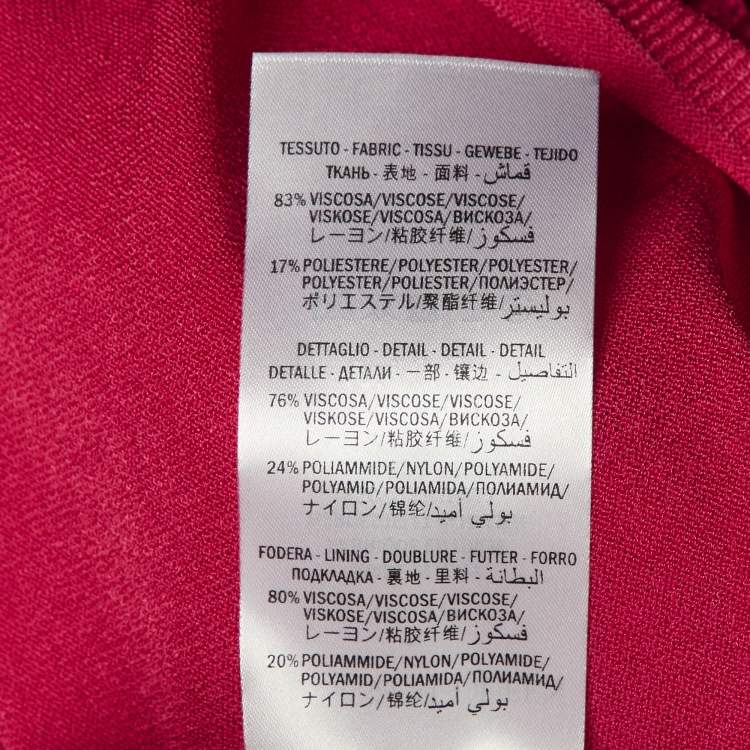 Pre Owned Alexander McQueen Pink Knit Crochet Inset Mini Dress M