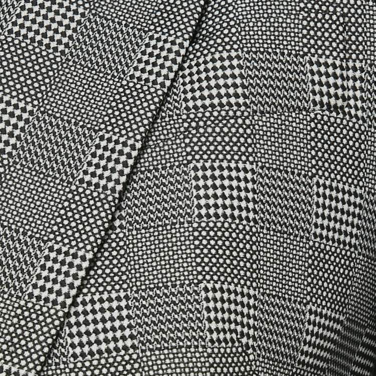 مملوكة مسبقًا Alexander McQueen Monochrome Houndstooth Blazer & Shorts Set XS/S