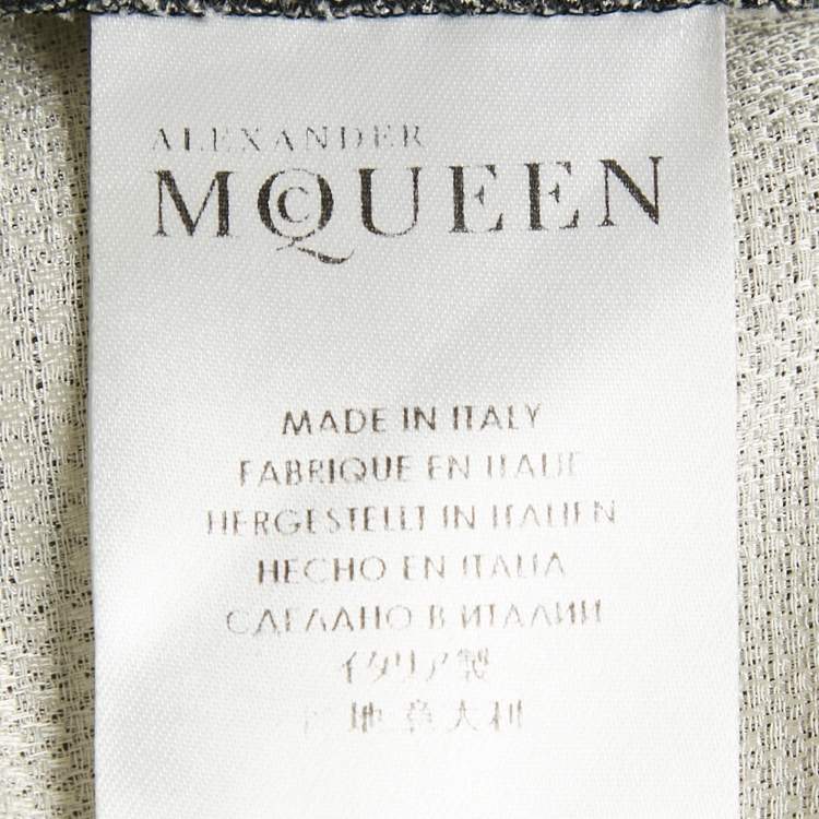 مملوكة مسبقًا Alexander McQueen Monochrome Houndstooth Blazer & Shorts Set XS/S