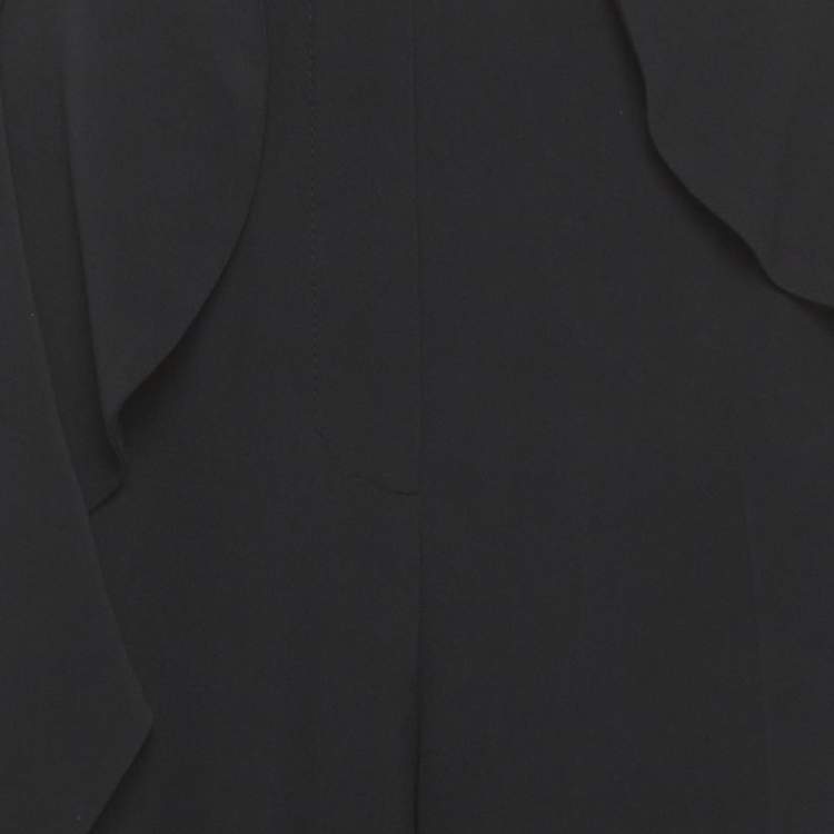 مملوكة مسبقًا Alexander McQueen Black Crepe Wide Leg Trousers M