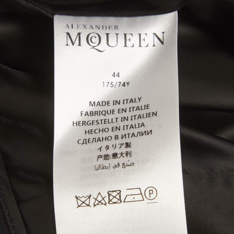 مملوكة مسبقًا Alexander McQueen Black Crepe Wide Leg Trousers M