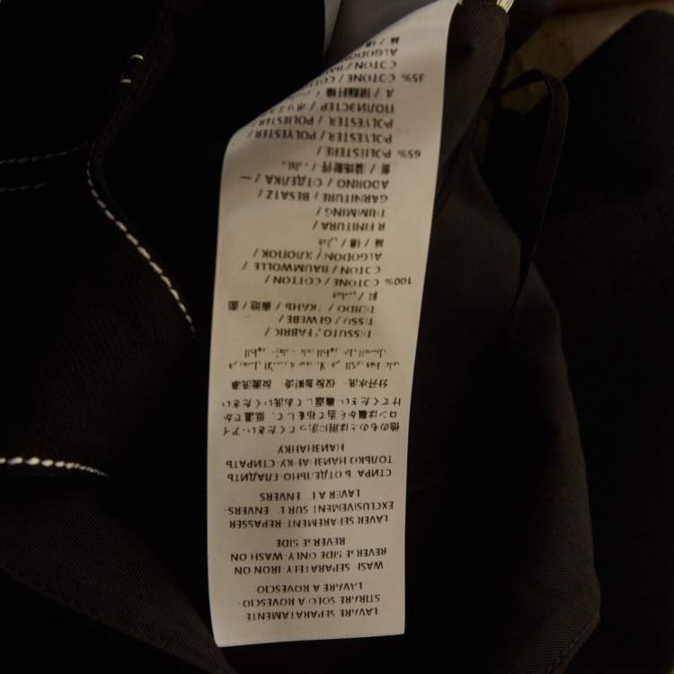 مملوكة مسبقًا Alexander McQueen Black Denim Ruffled Asymmetric Dress M