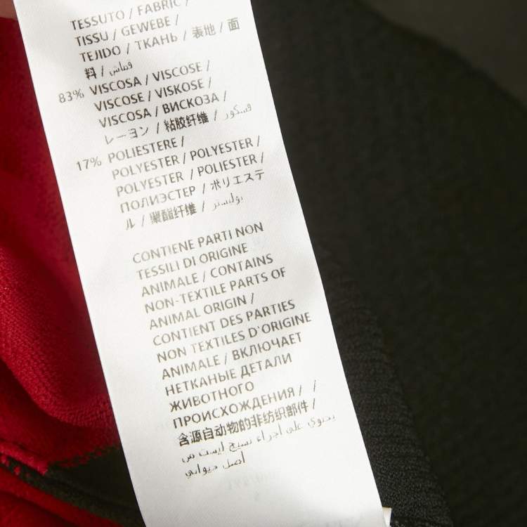 Pre Owned Alexander McQueen Multicolour Colorblock Pattern Stretch Knit Asymmetric Dress S