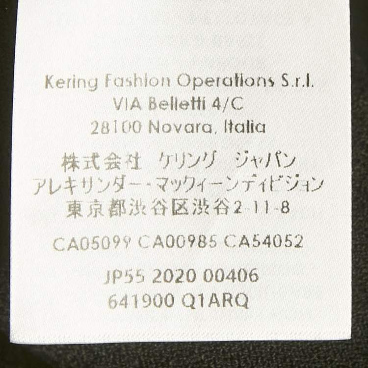 Pre Owned Alexander McQueen Multicolour Colorblock Pattern Stretch Knit Asymmetric Dress S