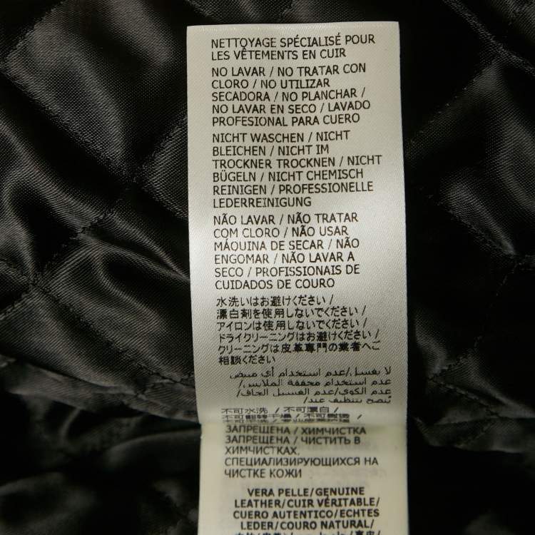 Pre Owned Alexander McQueen Red Real Lamb Leather Jacket M