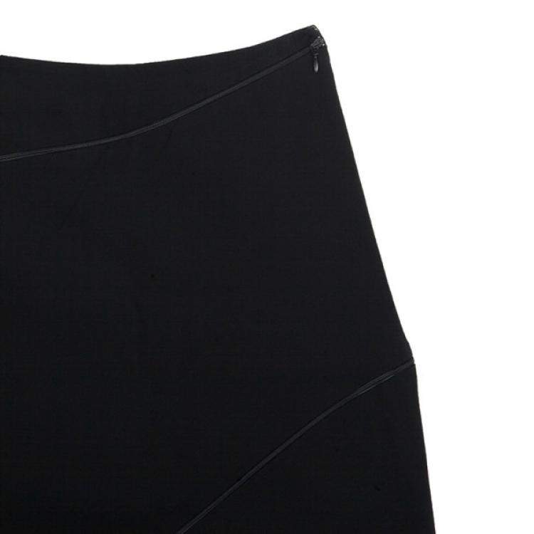Pre Owned Alexander McQueen Diagonal Zipper Skirt S