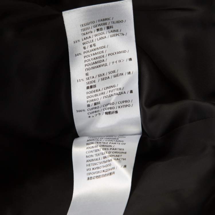 Pre Owned Alexander McQueen Black Pleated Coat Dress M