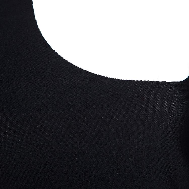 مملوكة مسبقًا Alexander McQueen Monochrome Jacquard Knit Cropped Top S
