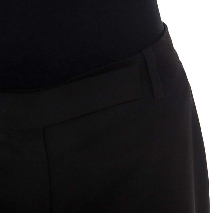 Pre Owned Alexander McQueen Black Wool Flared Trousers M