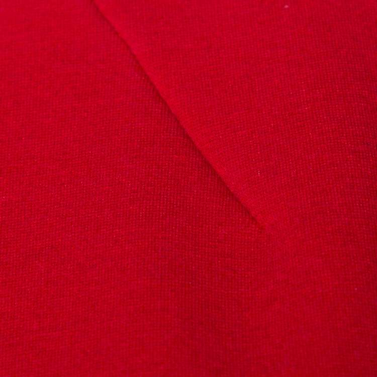Pre Owned Alexander McQueen Red Raglan Sleeve Peplum Top S
