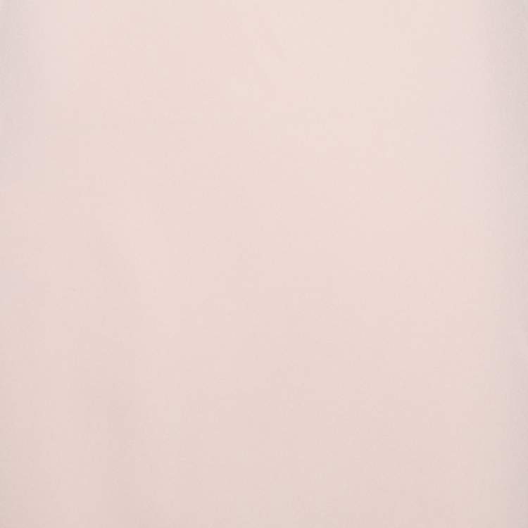 Pre Owned Alexander McQueen Light Pink Crepe Ruffle Sleeve Paneled Maxi Dress M