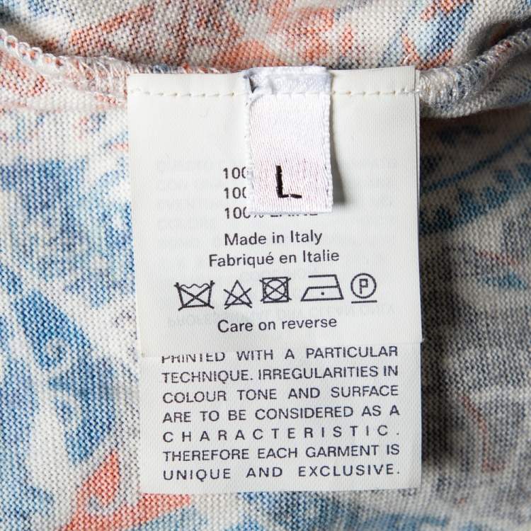 Pre Owned Alexander McQueen Multicolor Printed Wool Sheath Dress L