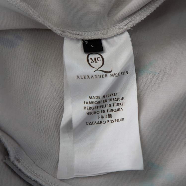 Pre Owned McQ by Alexander McQueen Multicolor Printed Knit Mini Dress L