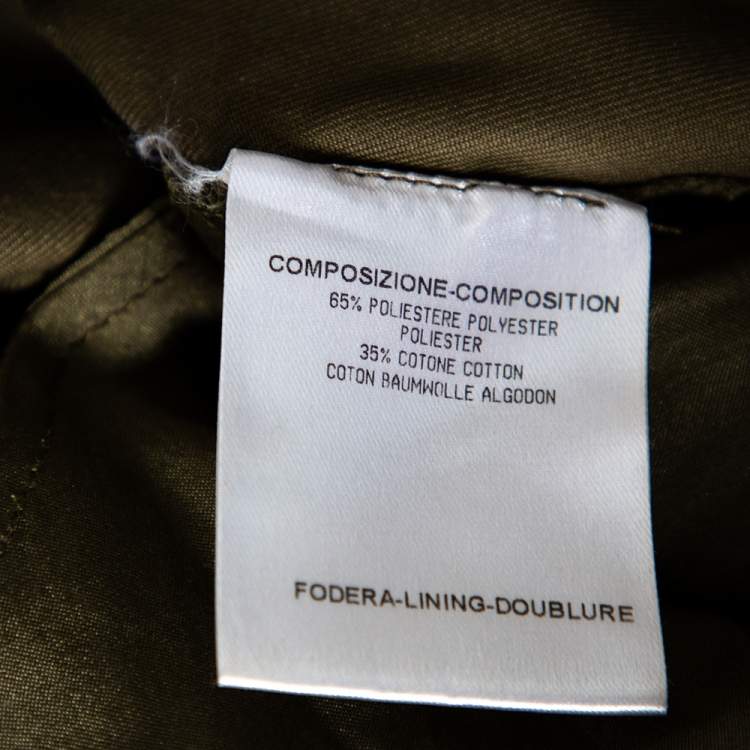 Pre Owned Alexander McQueen Olive Green Belted Cargo Shorts S 