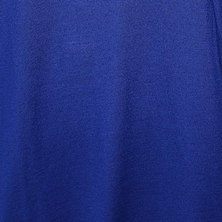 Pre Owned Alexander McQueen Navy Blue Wool Button Detail Sweater Dress M