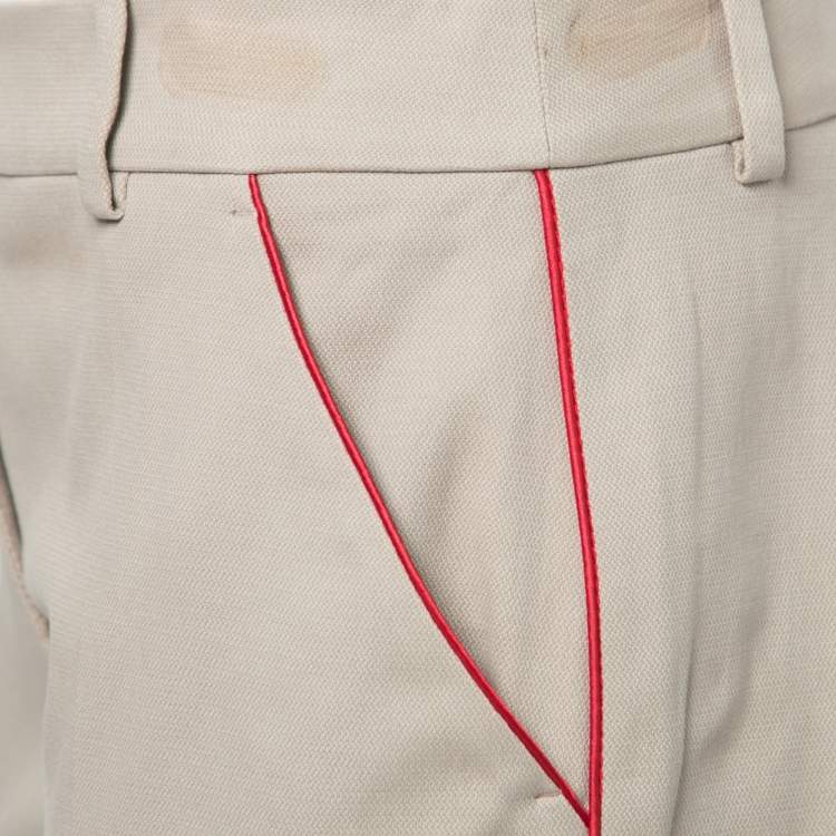 Pre Owned Alexander McQueen Beige Cotton Shorts S