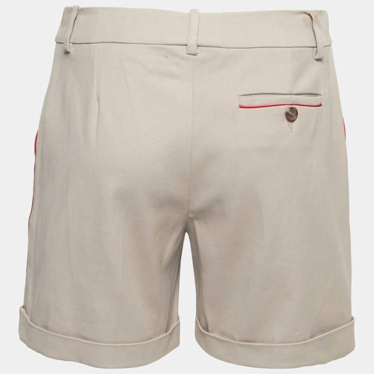 Pre Owned Alexander McQueen Beige Cotton Shorts S