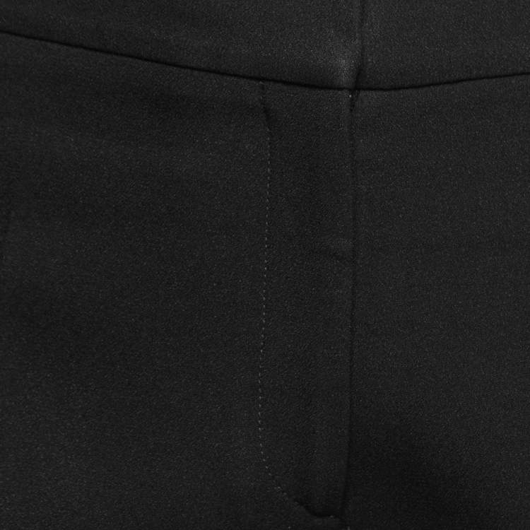 Pre Owned Alexander McQueen Black Crepe Tapered Trousers M  