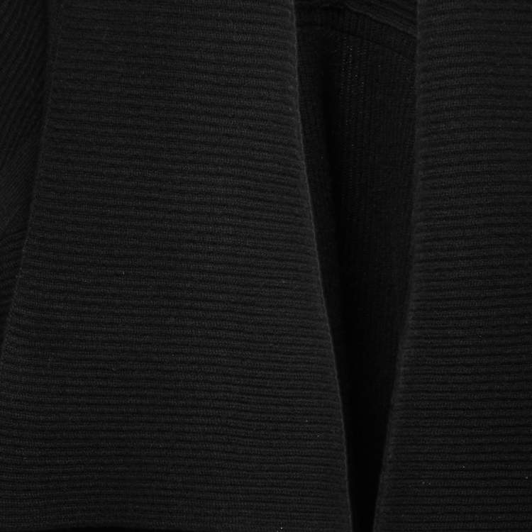 Pre Owned Alexander McQueen Black Wool Cape Coat M
