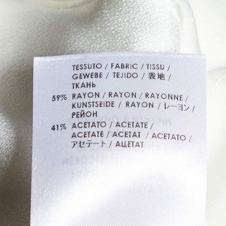 Pre Owned Alexander McQueen White Crepe Sleeveless Asymmetric Peplum Top M