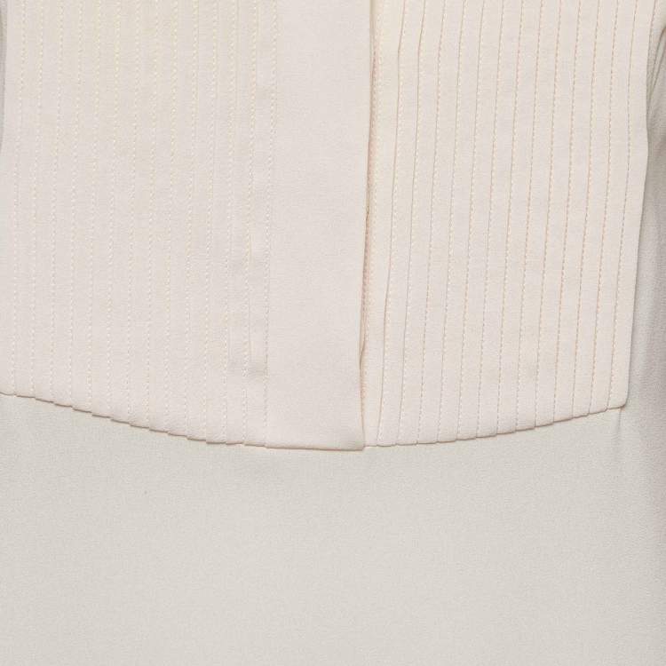 Pre Owned Alexander McQueen Pink Silk Ruffled Sleeveless Mini Dress S