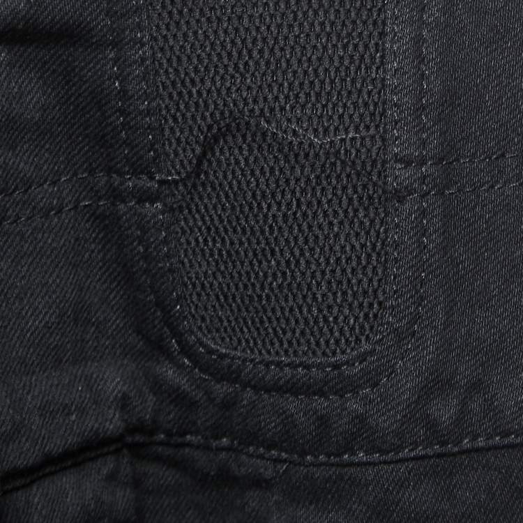 Pre Owned Alexander McQueen Black Denim Zip Detail Jeans M Waist 30" 