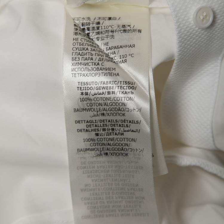 Pre Owned Alexander McQueen White Cotton Paneled Flared Mini Dress S