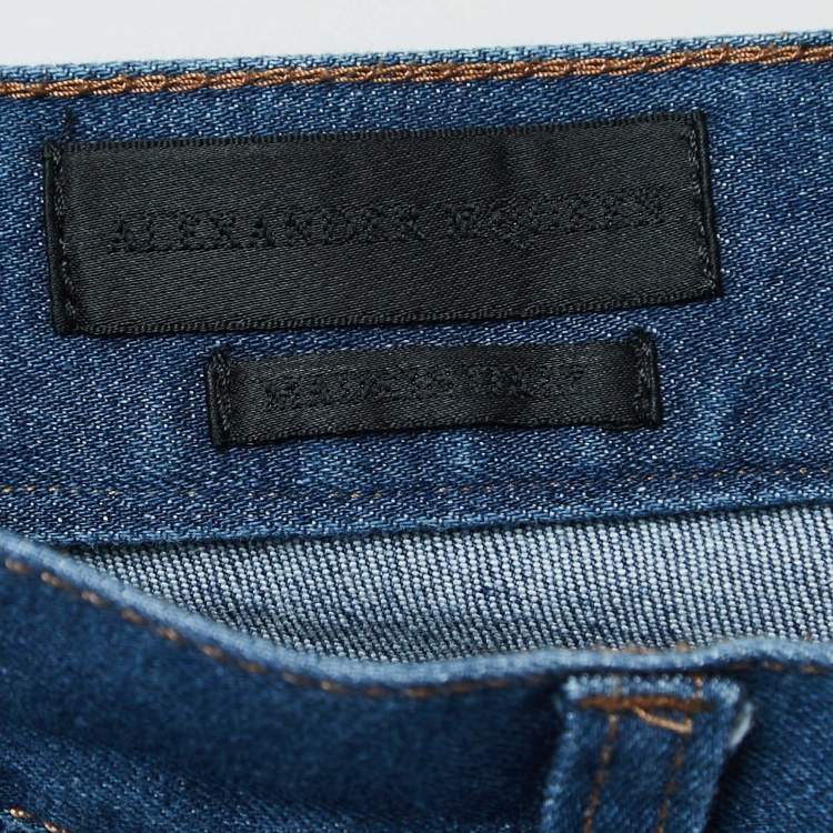 Pre Owned Alexander McQueen Blue Denim Jeans M Waist 30"